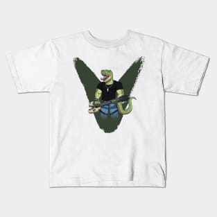 DINOMETAL - TYRANNOSAURUS Kids T-Shirt